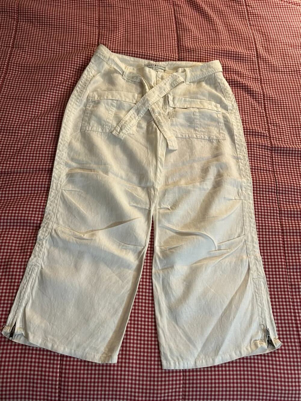 Y2K Tommy Hilfiger White Linen Pants